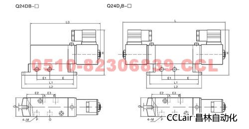 Q25DB-L8    Q25D2B-L8    Q25DB-L10           滑板式电磁阀  