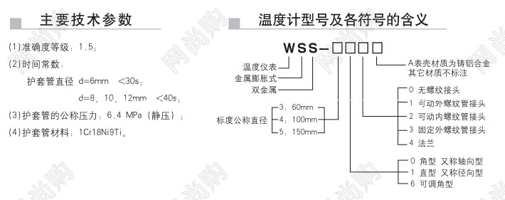 WSS系列双金属温度计WSS-301