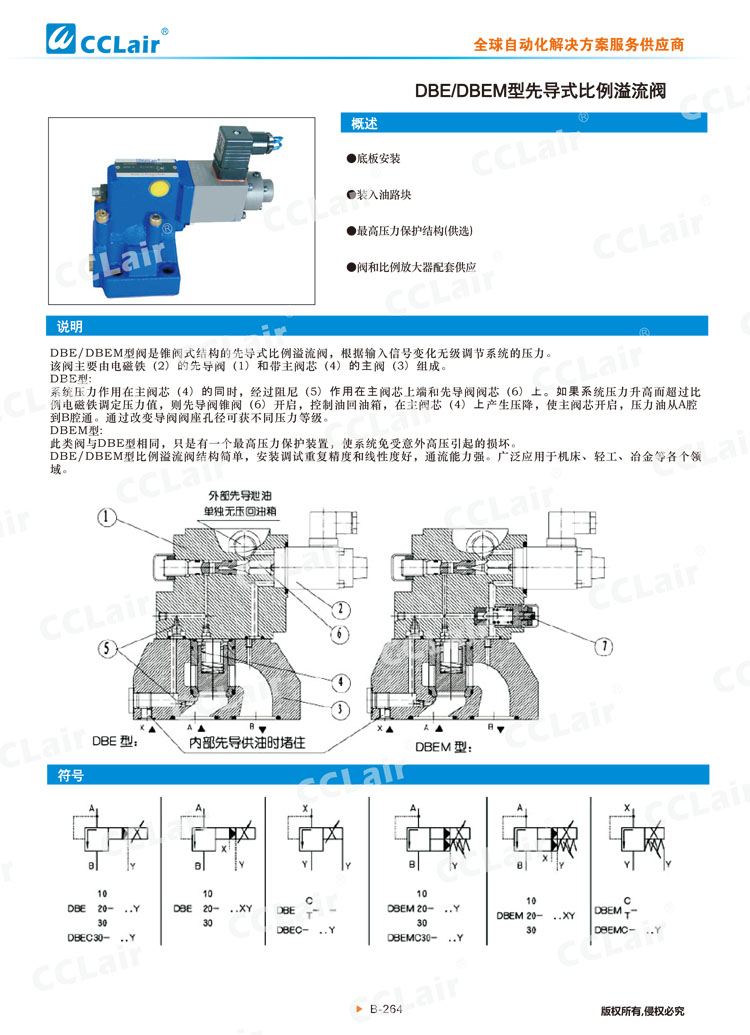 DBE、DBEM型先导式比例溢流阀-1